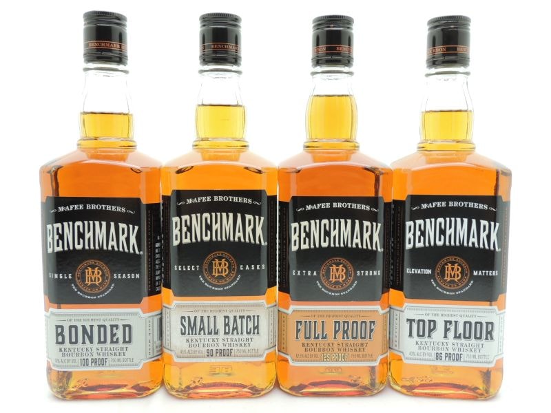Benchmark Old No. 8 bourbon bottle