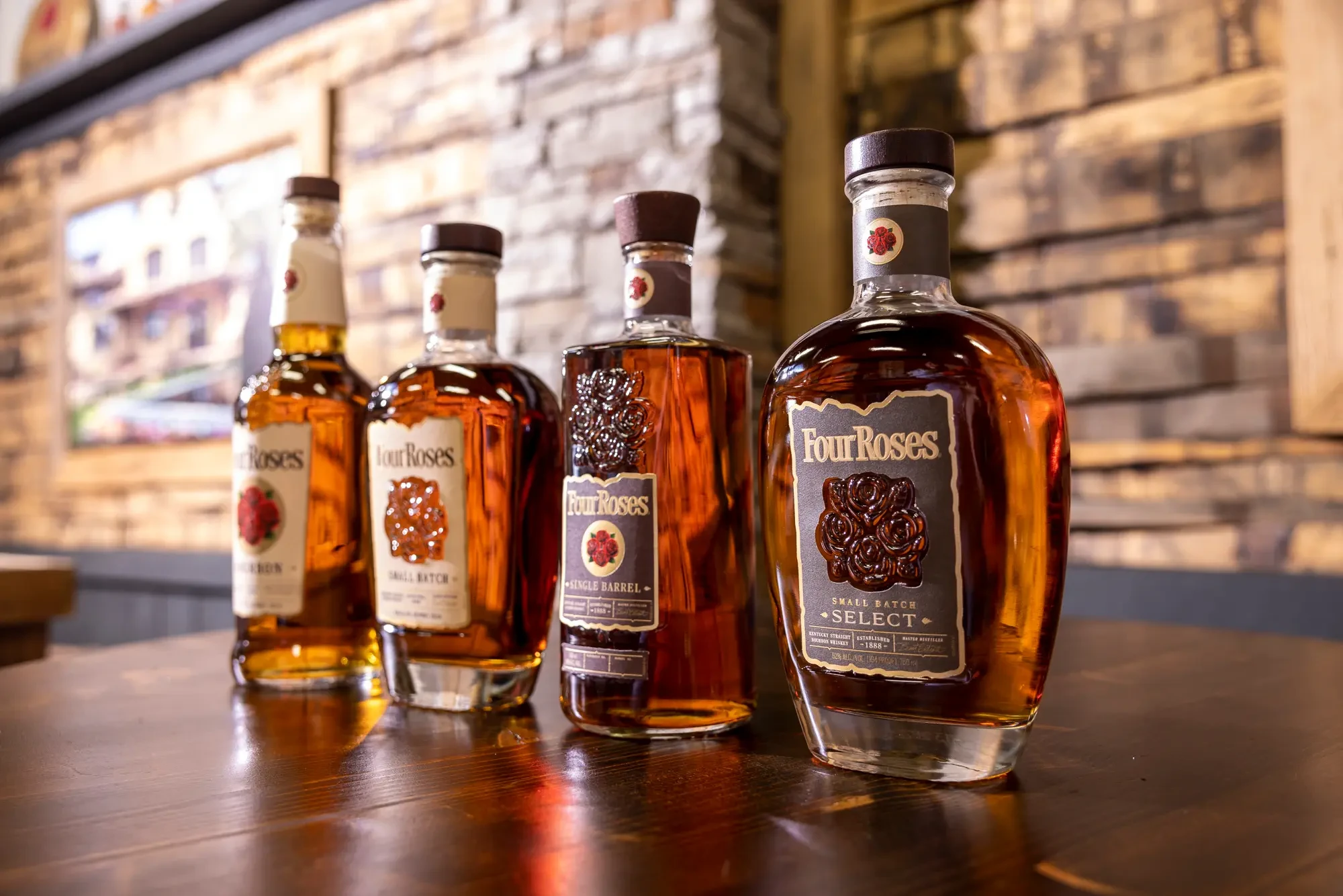 Four Roses Small Batch bourbon bottle