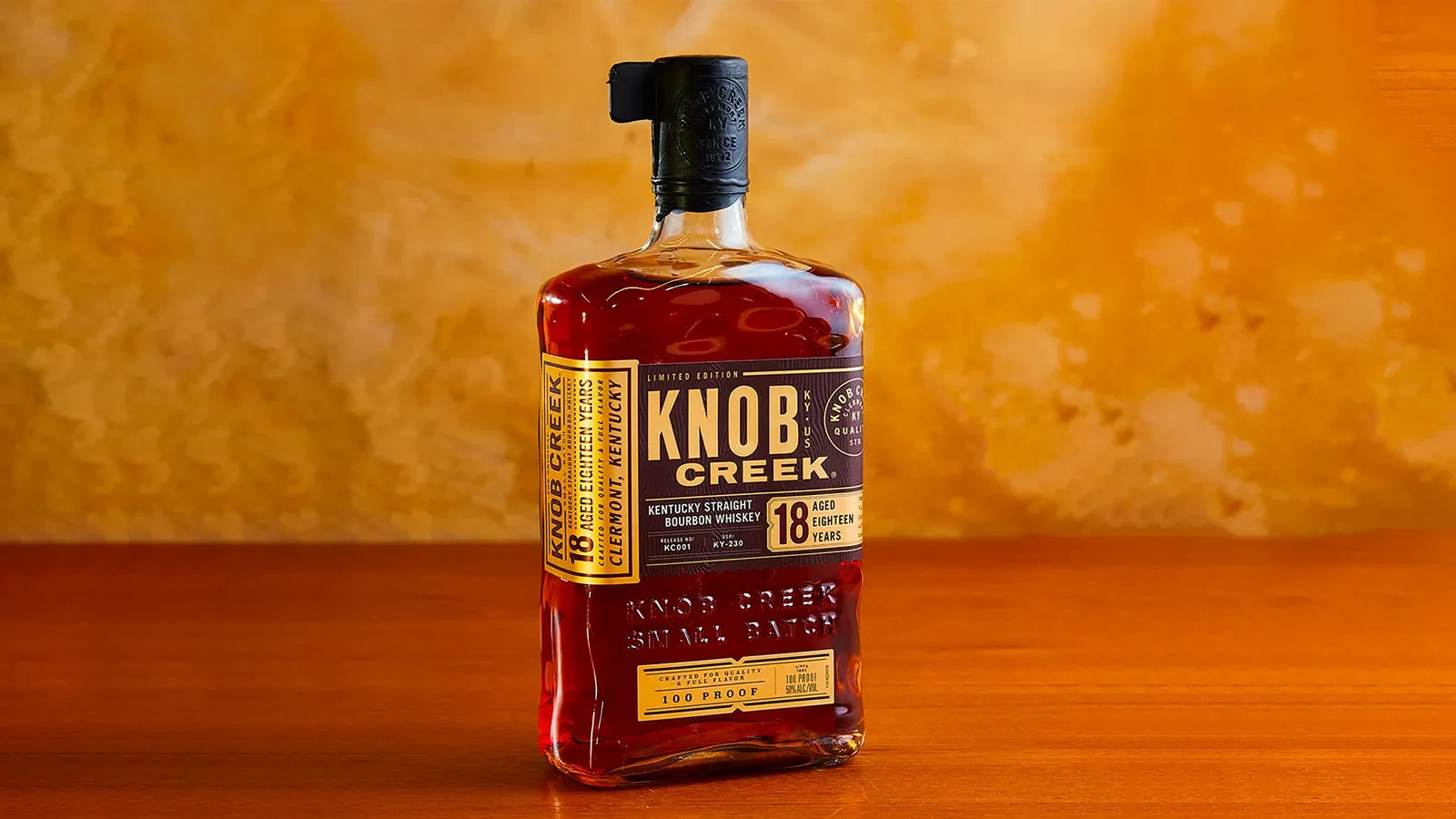 Knob Creek bourbon bottle