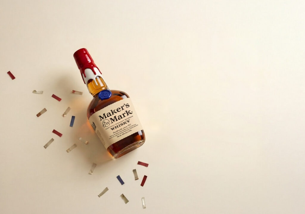 Maker's Mark bourbon bottle